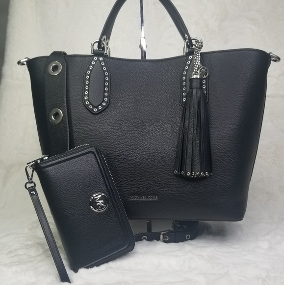 Michael Kors 2 SET Large PURSE BAG +WALLET - Picture 11 of 14